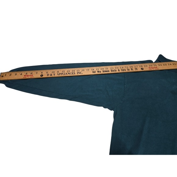 Fruit of the Loom Mens Teal‎ Long Sleeve Turtleneck Casualwear XL - Picture 4 of 6